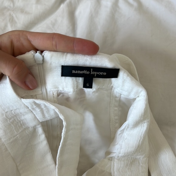 Nanette Lepore Linen and Crochet Mini Dress - Picture 5 of 5